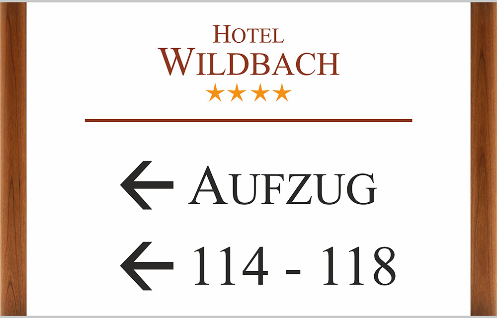 Türschild Westerwald-Kirschbaum - 470 x 301 mm (BxH) A3quer