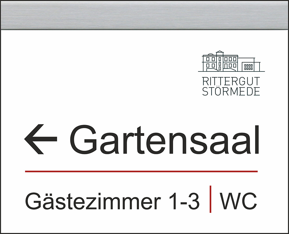 Türschild TwinAlu - 297 x 240 mm (BxH) A4 quer