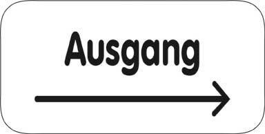 Typ Delta 135 x 68 mm - Ausgang Pfeil rechts