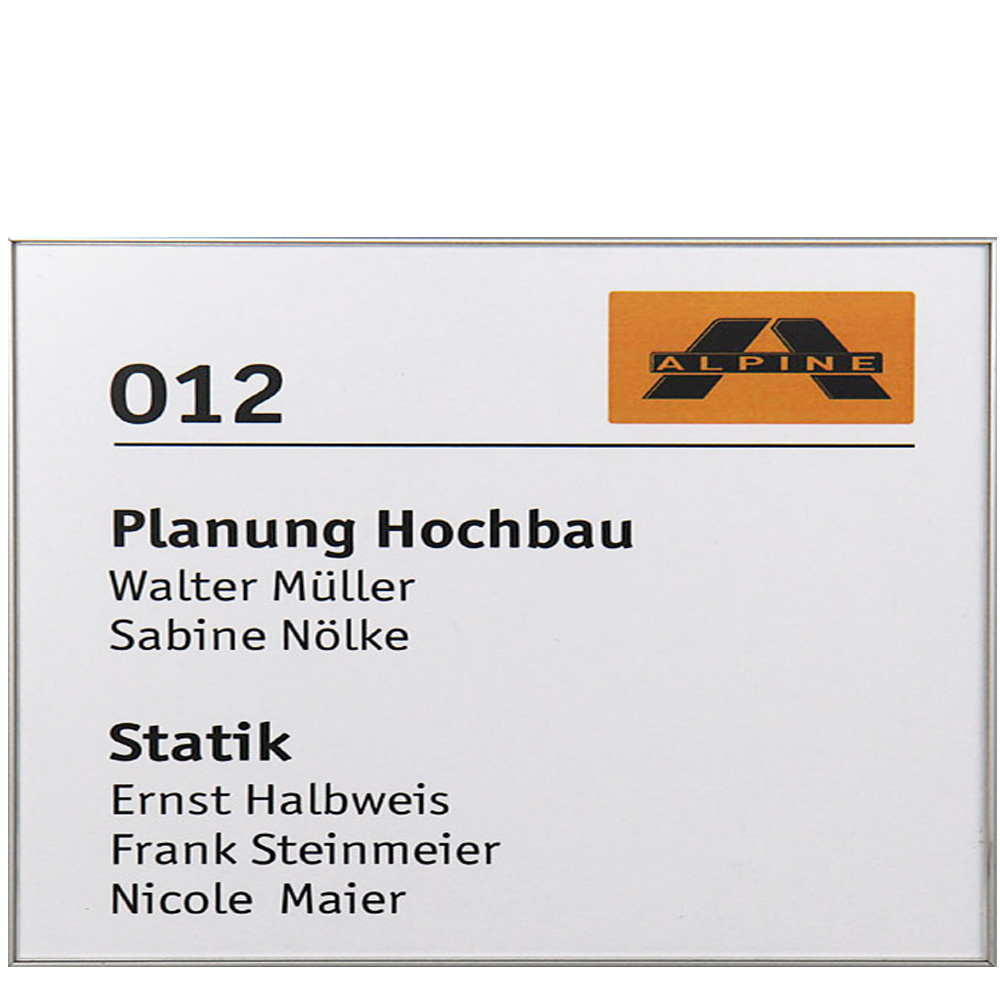 Infoschild FORMO.plex - 300,5 x 213,5 mm, A4 quer