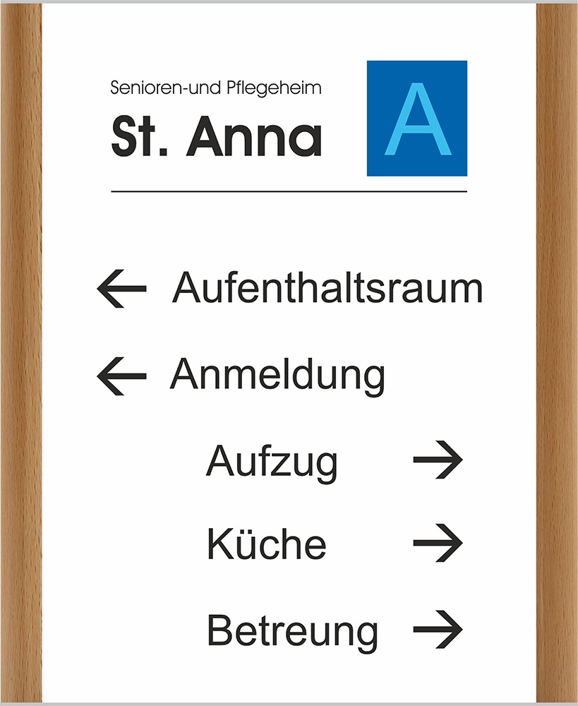 Türschild Westerwald-Buche - 347 x 424 mm (BxH) A3 hoch