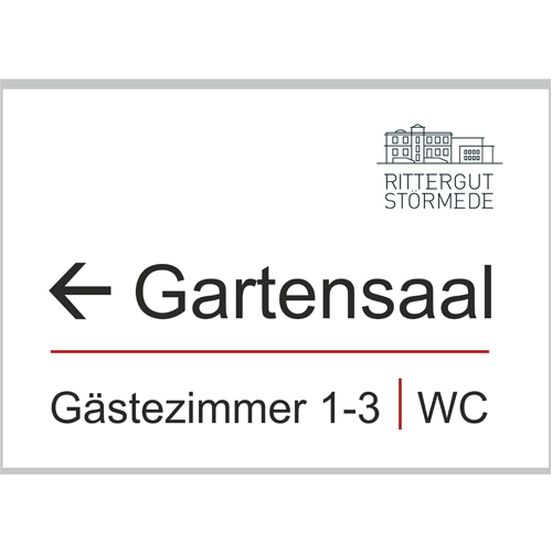 Türschild GlasFix - 297 x 210 mm (BxH) A4 quer