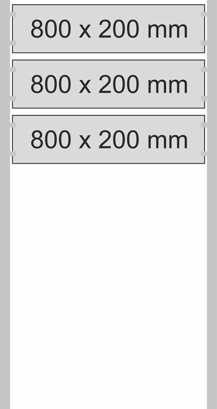 Edelstahl-Schildständer - Typ HGH-V2A-8020-3