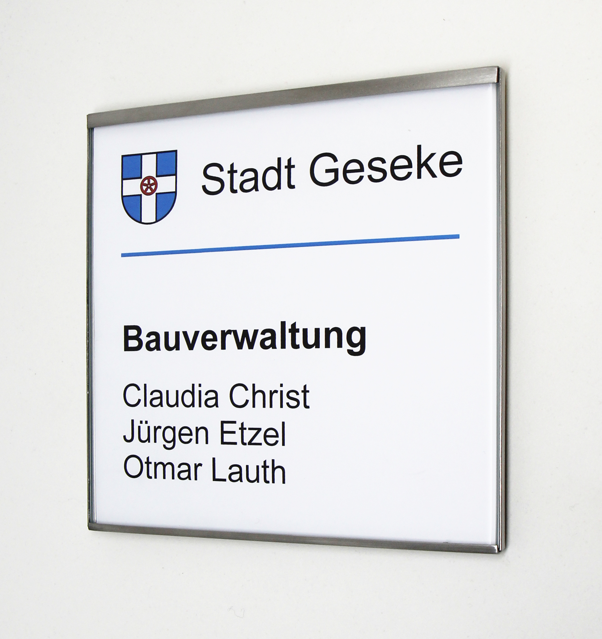 Türschild GlasFix - 150 x 105 mm (BxH) A6 quer