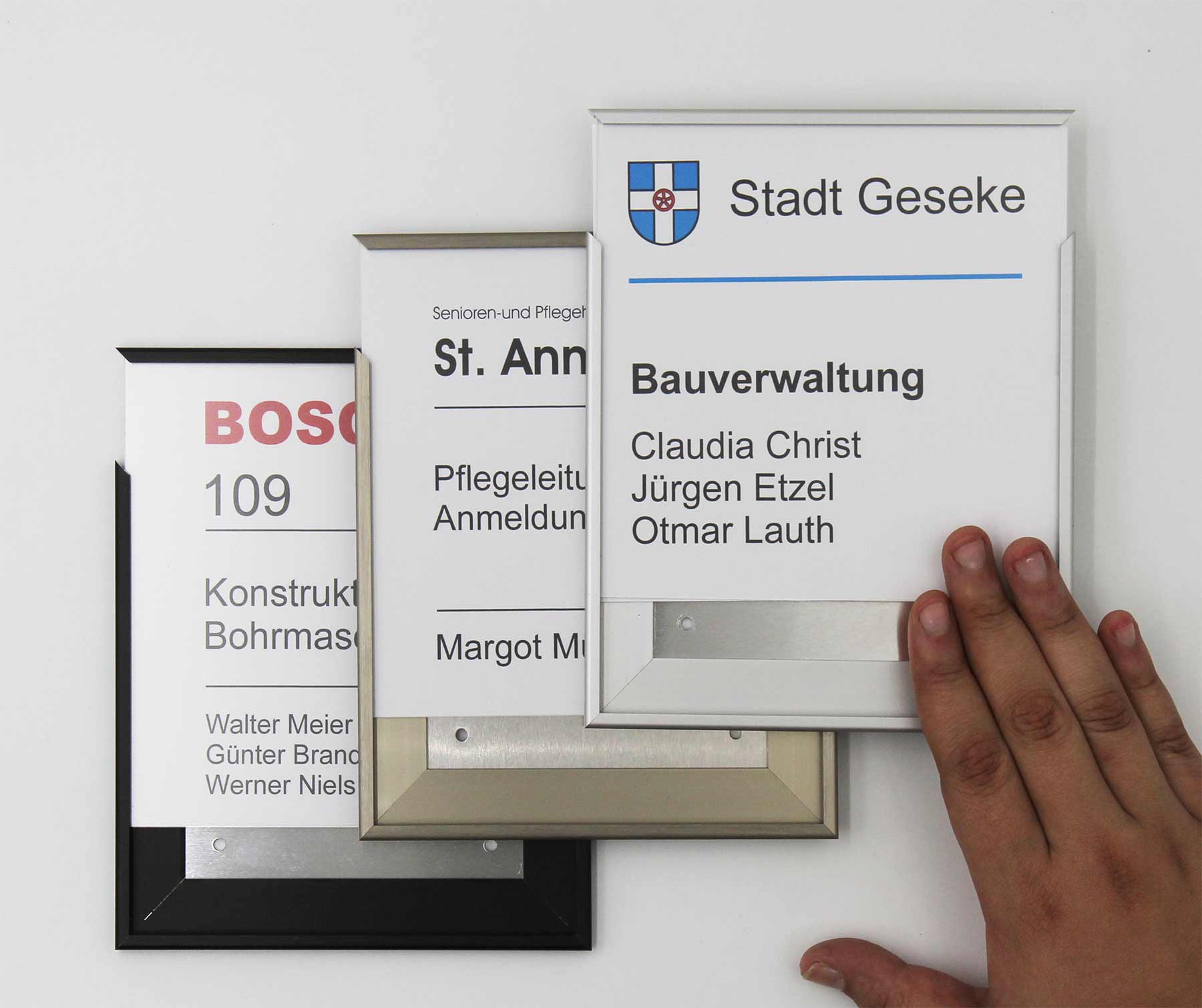 Türschild SYSTEM 6-farbig
