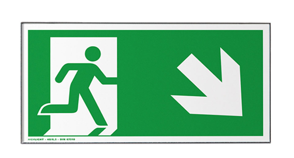 Türschild / Fluchtwegweiser RIO - 299 x 149,5 mm