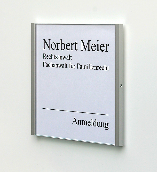 Türschild KRISTALLINO.s-Acryl - 155 x 148,5 mm (BxH)