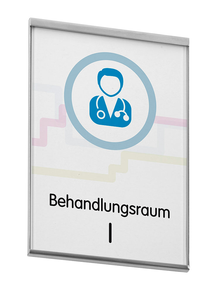 Türschild GLASGOW - 107 x 155 mm, A6 hoch