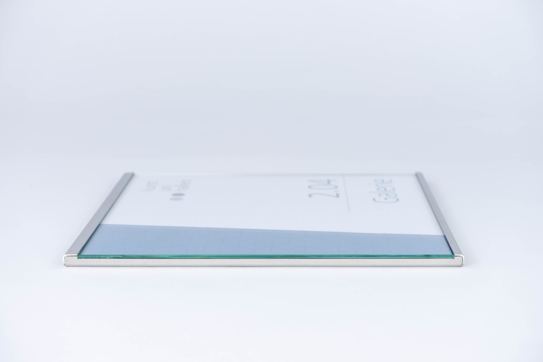 Türschild NIRO.plex - 107 x 110 mm,