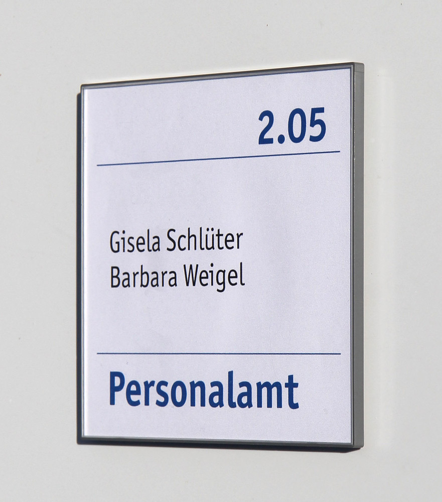 Türschild KAIRO-EASY - 149,5 x 149,5 mm - (nur in VE`s = 10 Stück pro VE)
