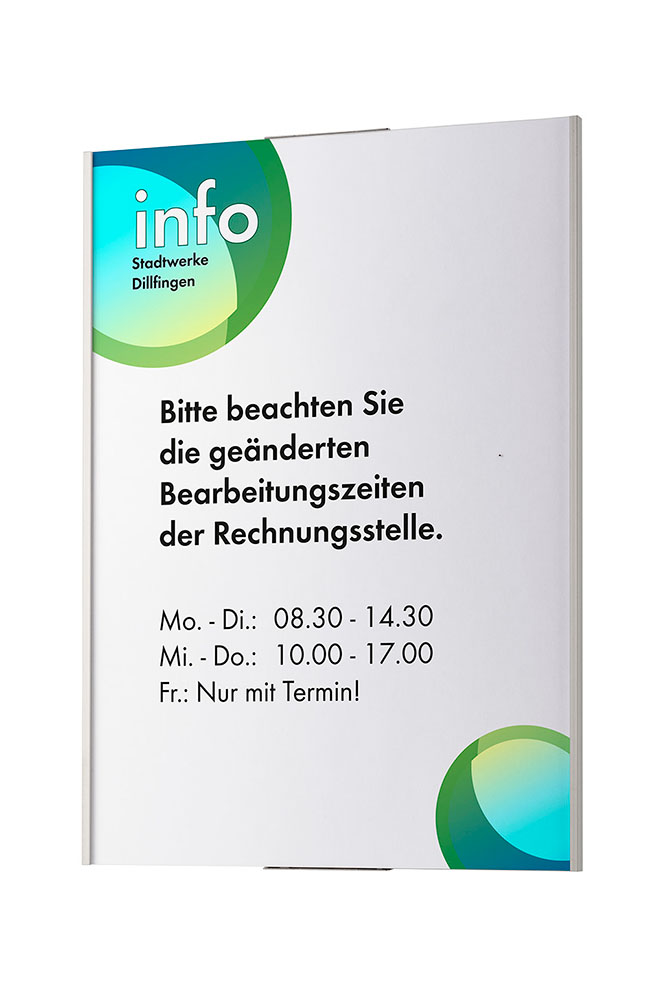Türschilder OSLO - 213 x 297 mm (BxH) A4 hoch