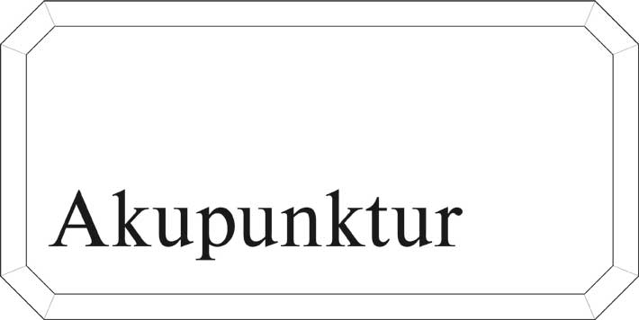 Typ Epsilon 250 x 125 mm - Akupunktur