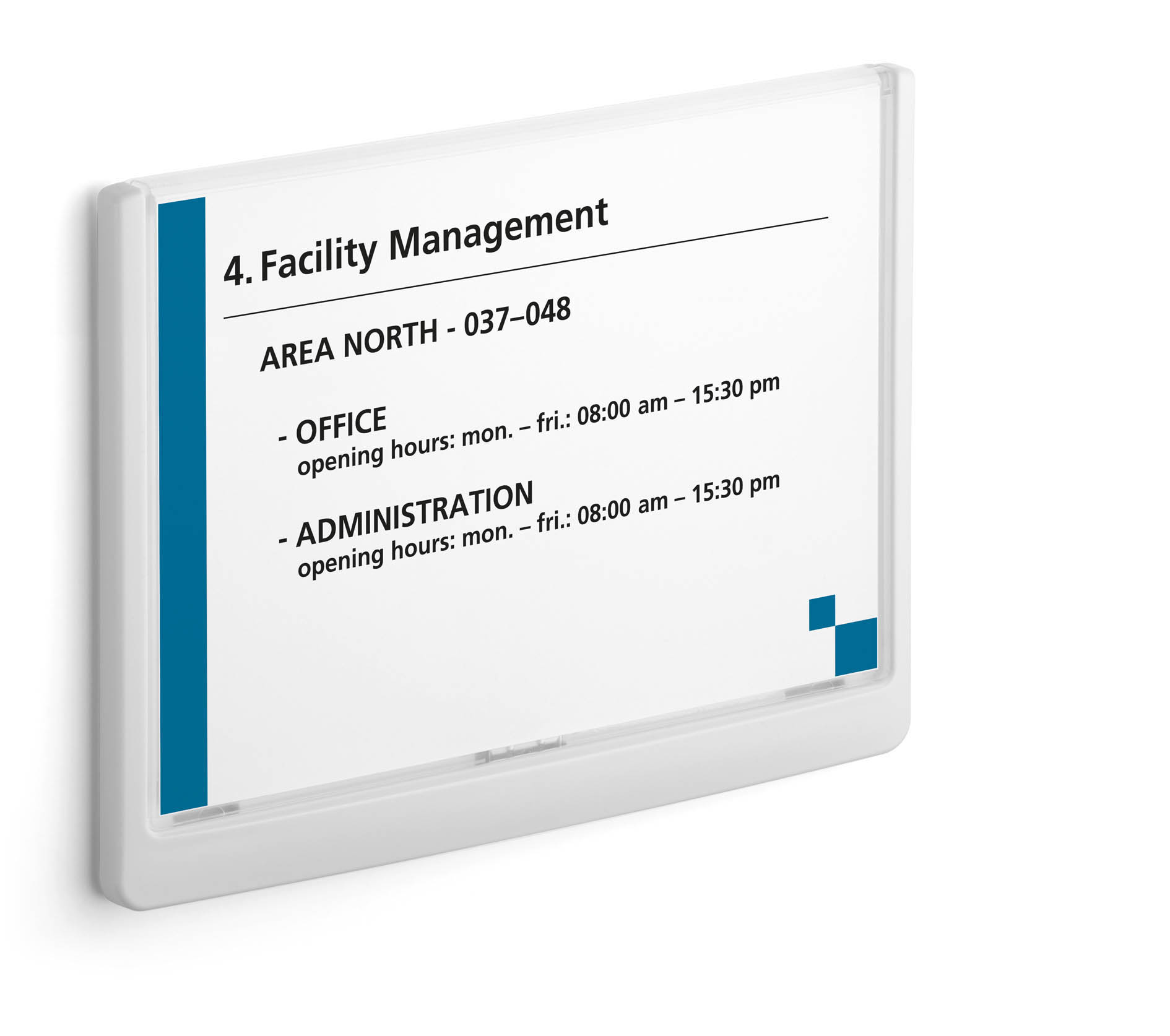 Türschild Click-Sign Durable - 210 x 148,5 mm A5 quer