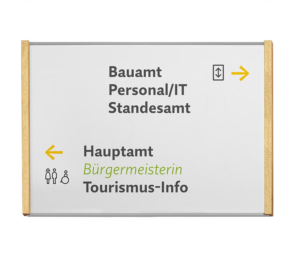 Türschild LMH Silver Line Ahorn - 308,5 x 212,5 mm  (BxH) A4 quer