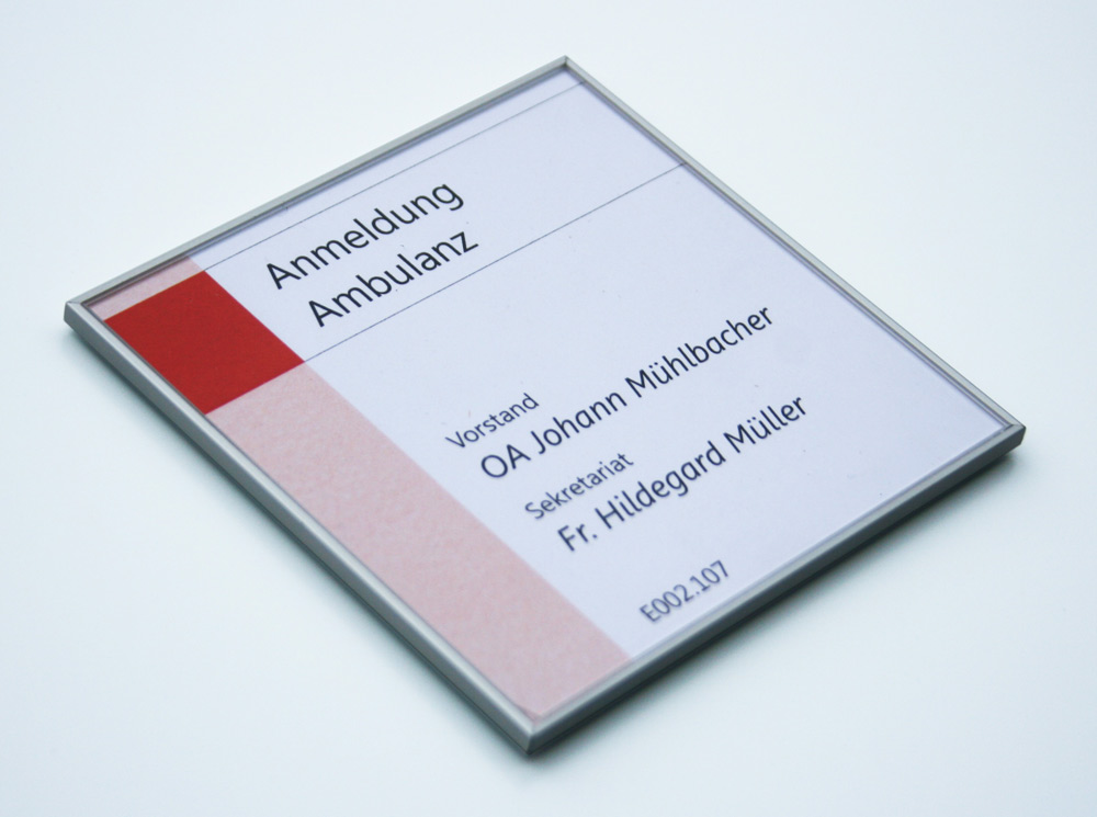 Türschild FORMO.flach - 152 x 108,5 mm A6 quer