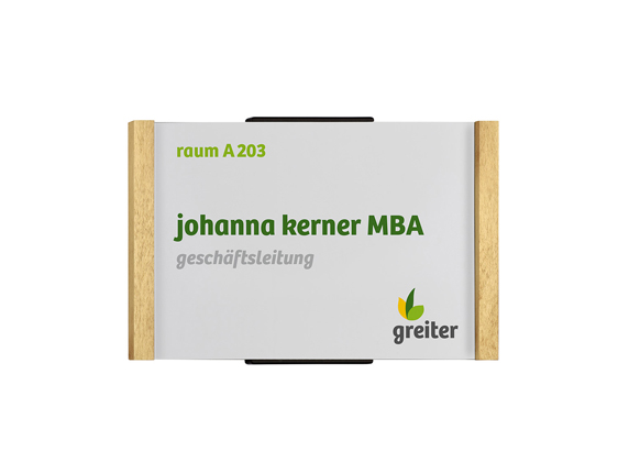 Türschild LMH OSLO Ahorn - 160 x 103 mm (BxH) A6 quer