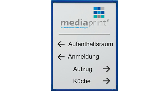 Türschild Unitex-F - 215 x 302 mm A4 (hoch oder quer)
