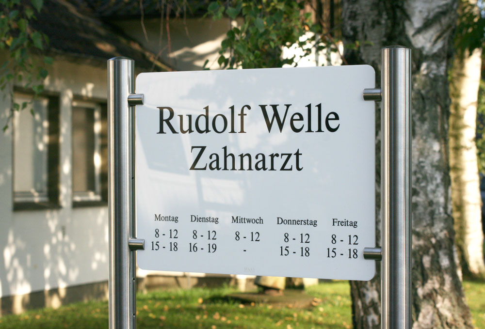 Edelstahl-Schildständer - Typ HGH-PWS-4030