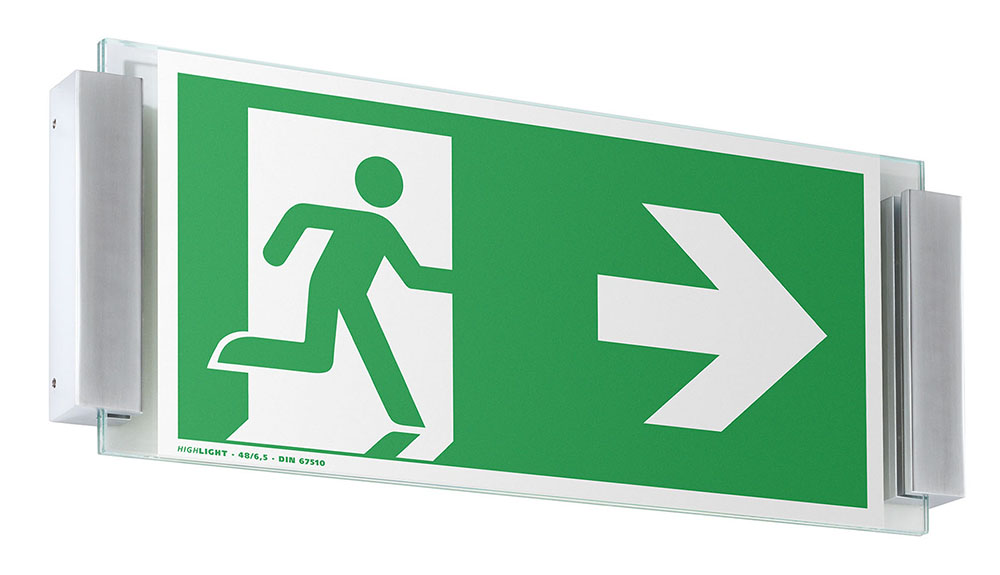 Glas-Türschild MONACO - 337 x 148 mm