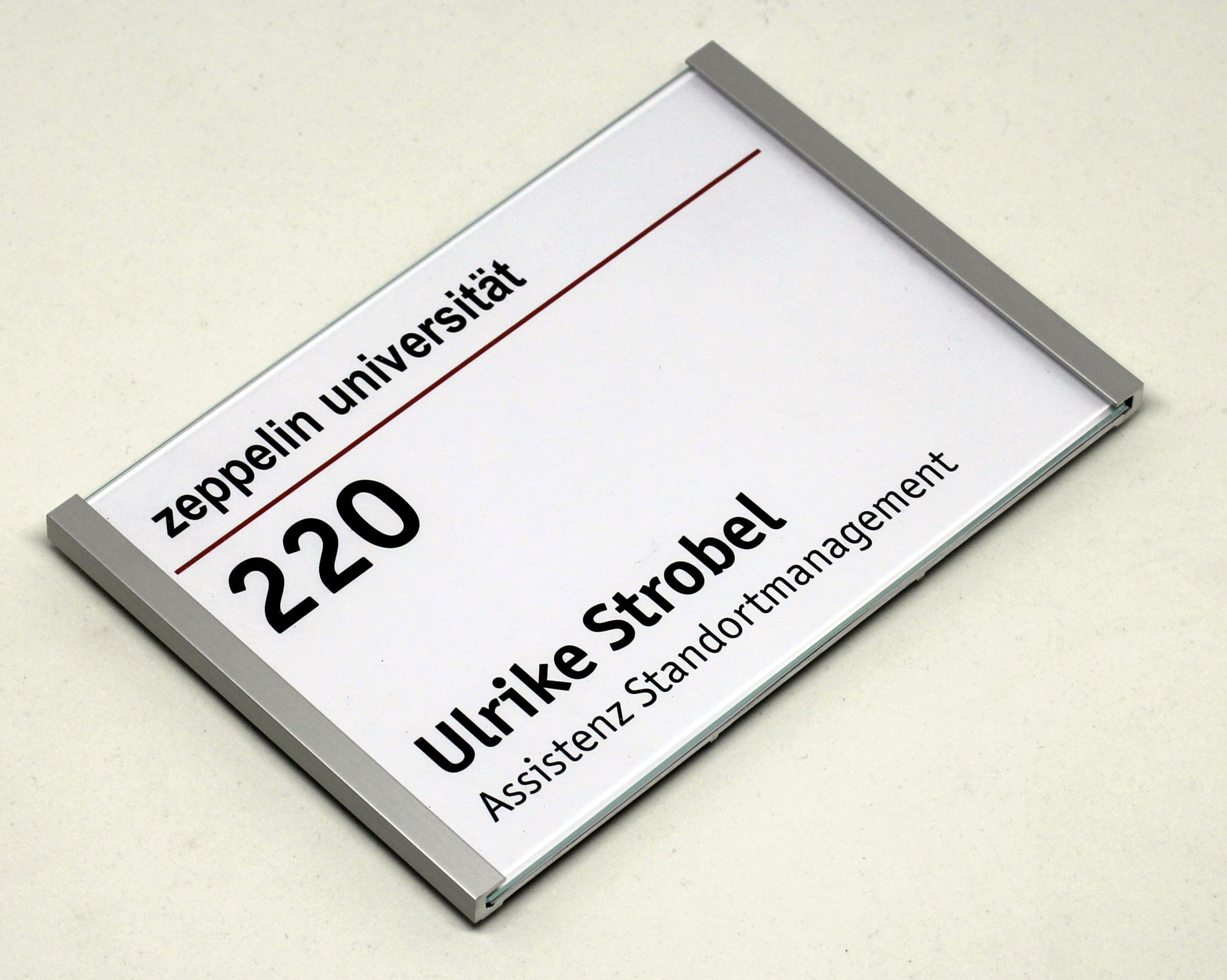 Türschild KRISTALLINO.s-Acryl - 216 x 149 mm (BxH) A5 quer