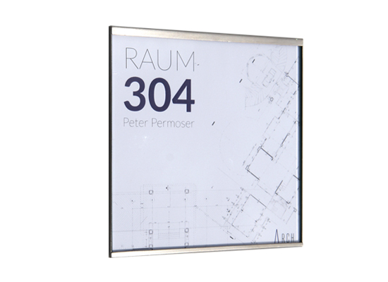 Edelstahl-Türschild NIRO.esg