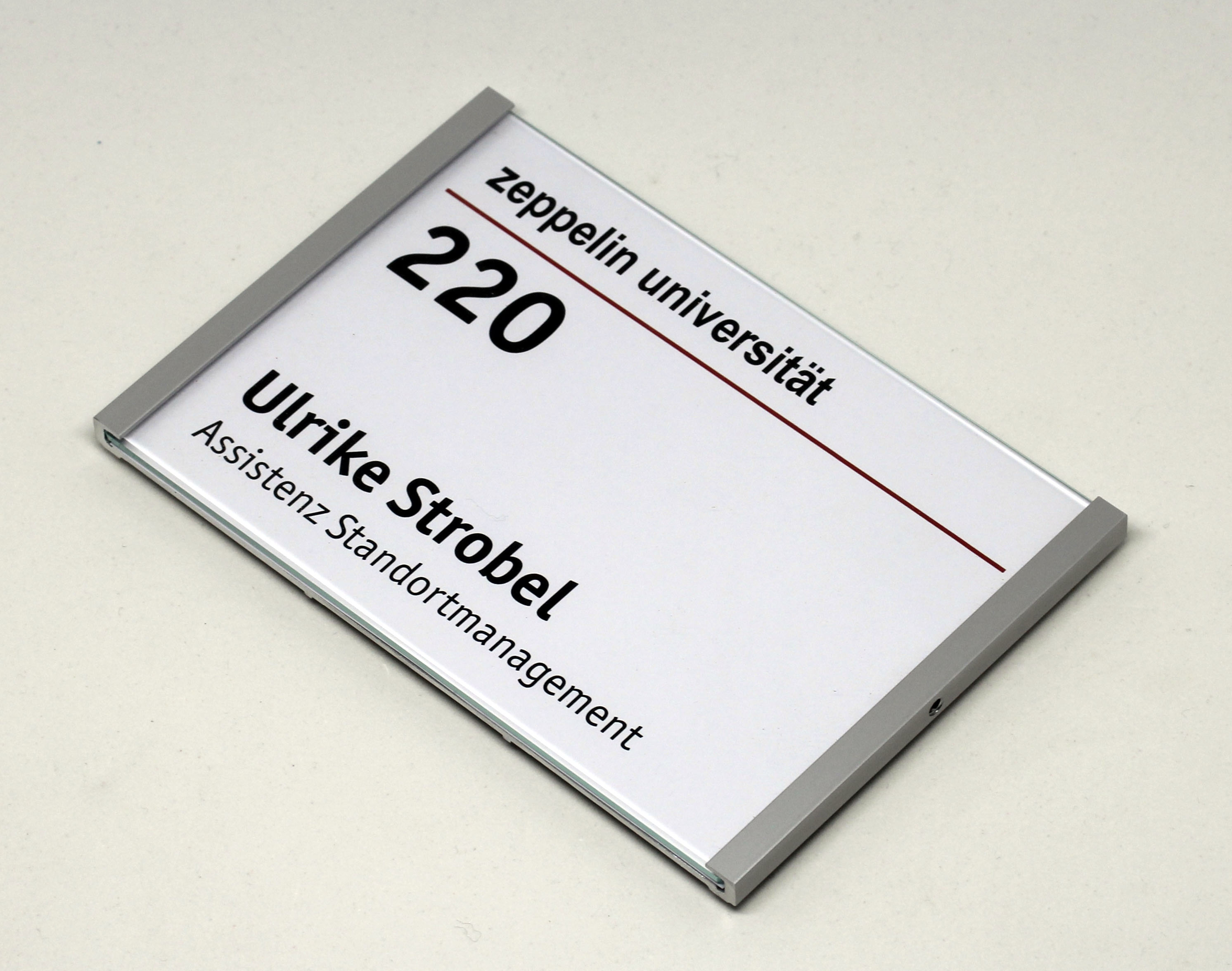 Türschild KRISTALLINO.s-Acryl - 216 x 149 mm (BxH) A5 quer