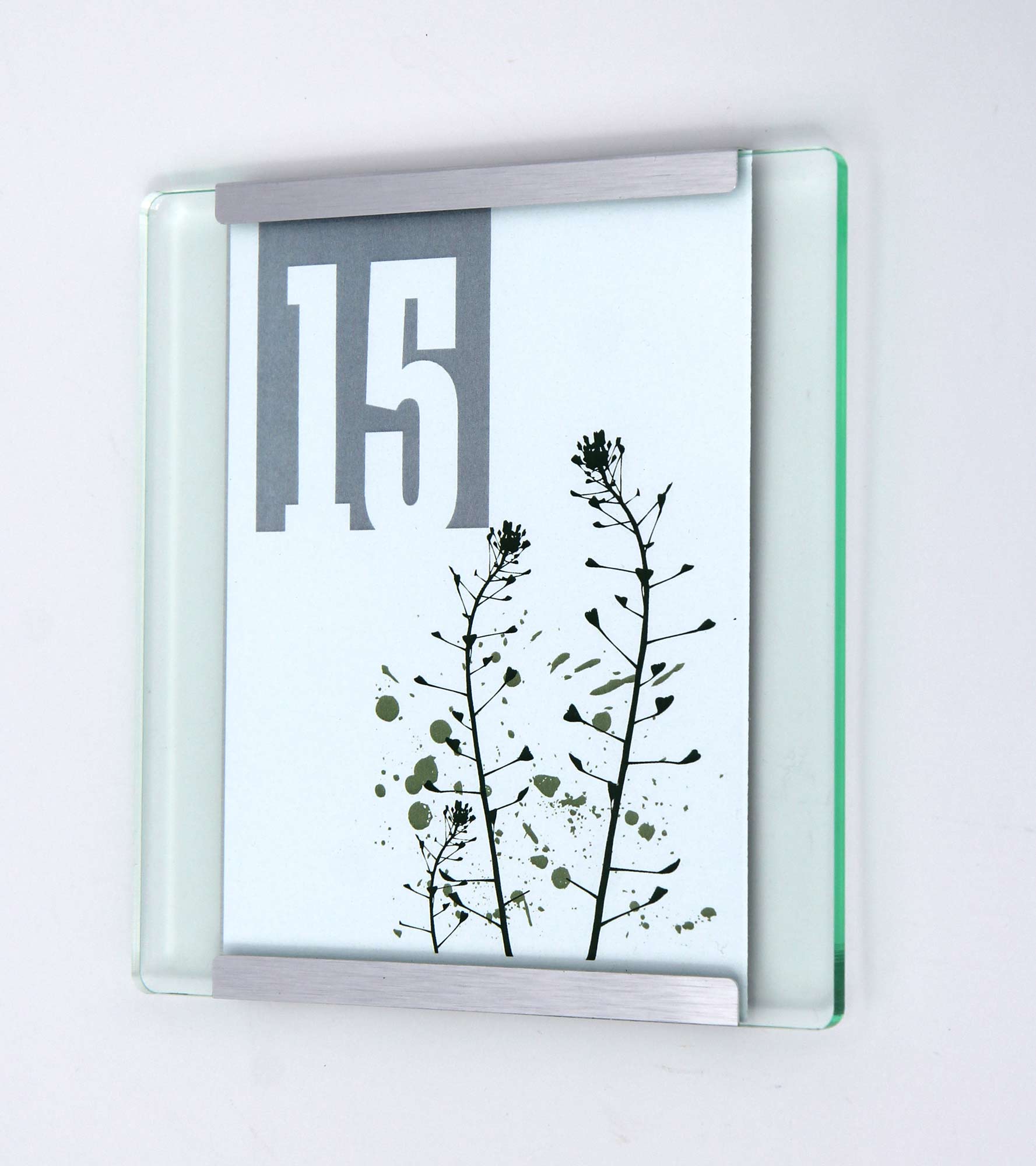 Türschild NIRO.glaslook - 180 x 149 mm (BxH)