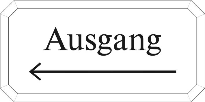 Typ Epsilon 250 x 125 mm - Ausgang Pfeil rechts