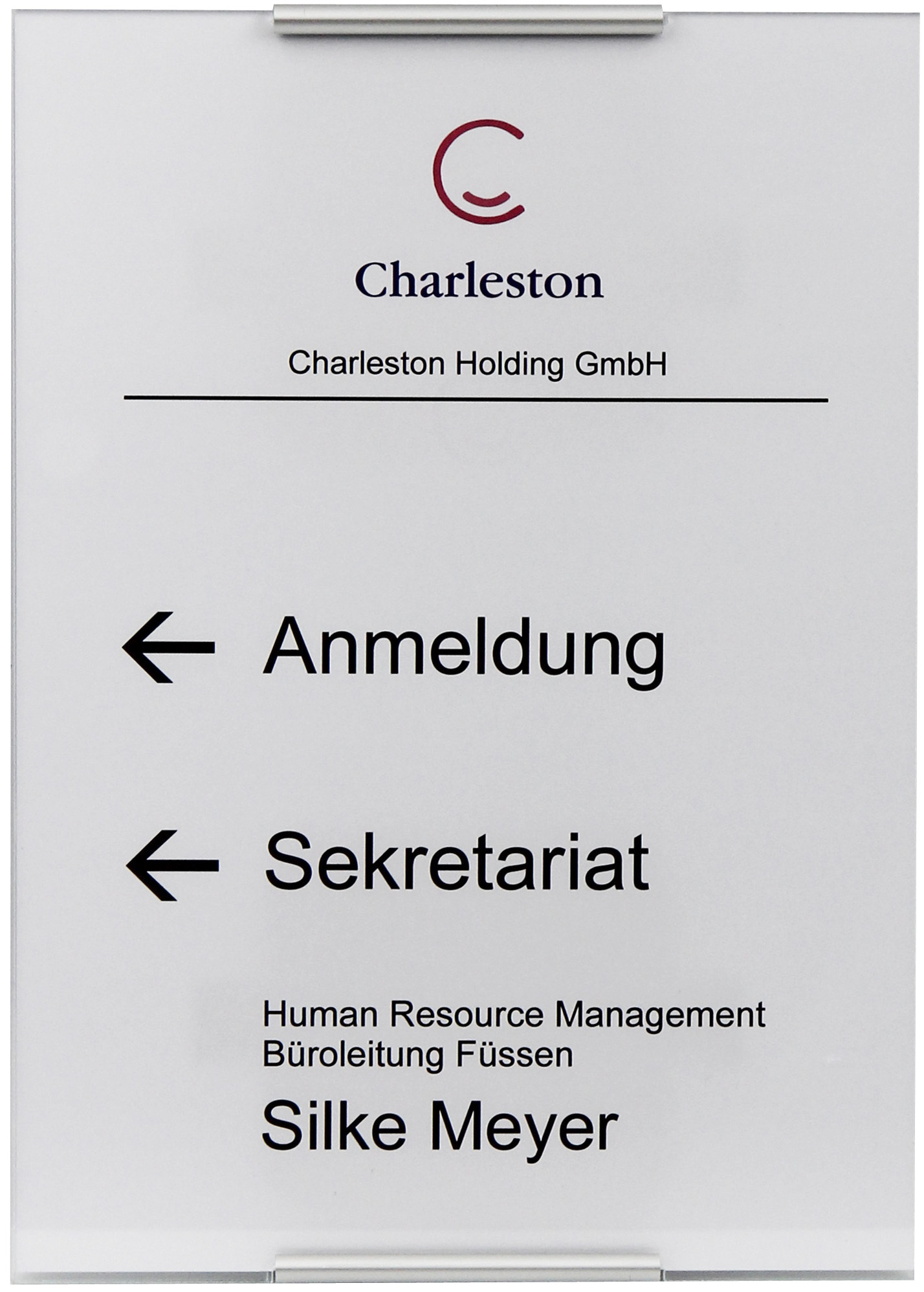 Türschild Topas - 210 x 297 mm A4 (BxH)