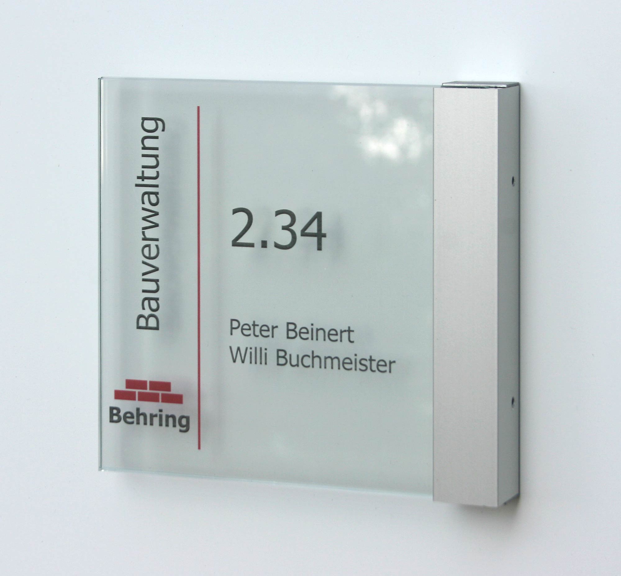 Glas-Türschild KRISTALLINO - 149 x 149 mm-Frei-Besetzt-Anzeige