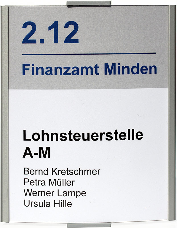 Türschild FRANKFURT - 120 x 148 mm A6 hoch