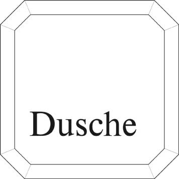 Typ Epsilon 125 x 125 mm - Dusche