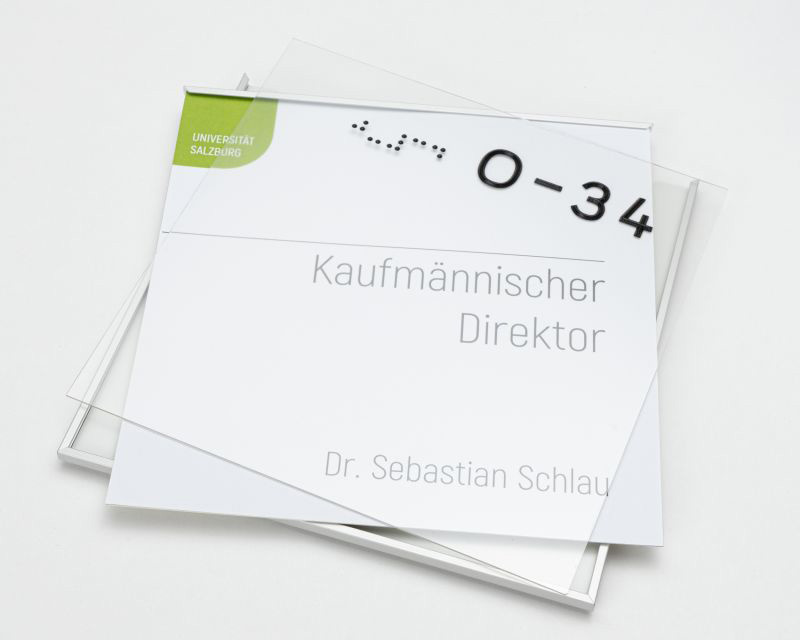 Türschild FORMOeinschub-light farbig