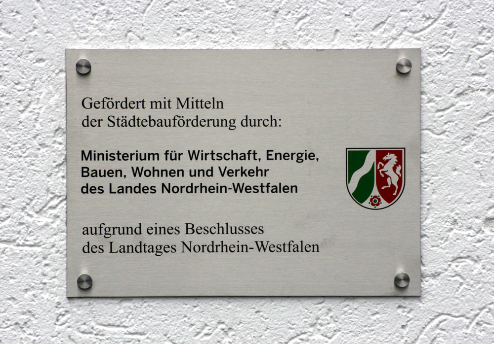 Rechteck Edelstahl-Schild - 2 mm Typ Quadro
