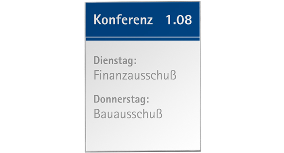 Türschild RIO - 149,5 x 212 mm A5 (hoch oder quer)
