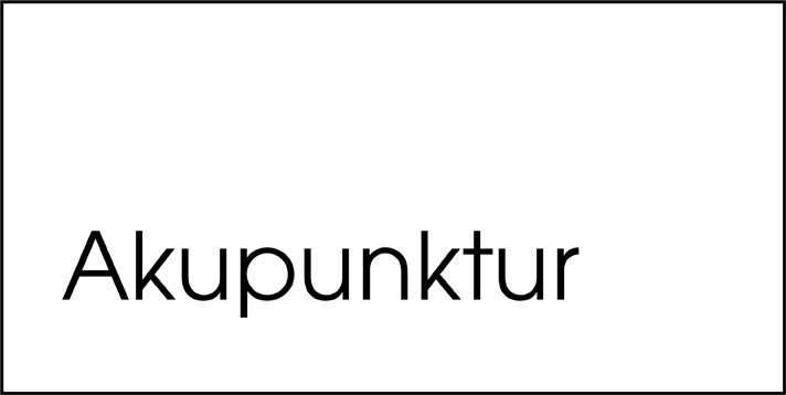 Typ Beta 250 x 125 mm - Akupunktur